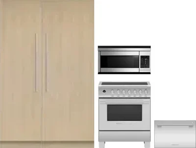 5 Piece Package Includes Refrigerator, Freezer, Range, Microwave And Dishwasher